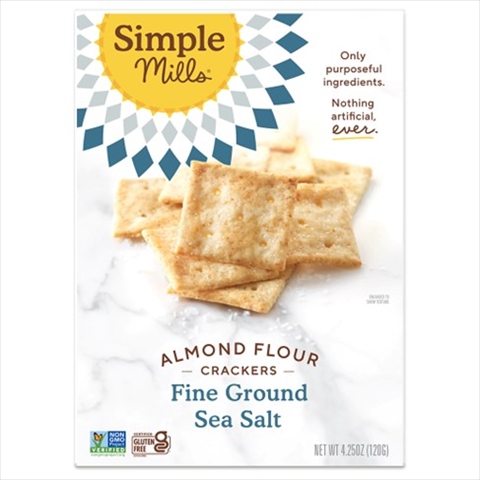 アメリカコストコおすすめSimple Mills Almond Flour Sea Salt Crackers, 10 oz, 2-count