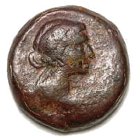 クレオパトラの８０ドラクマ青銅貨